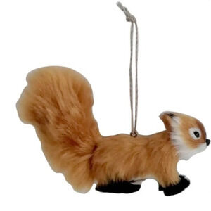 Fur Squirrel Ornament, NWT